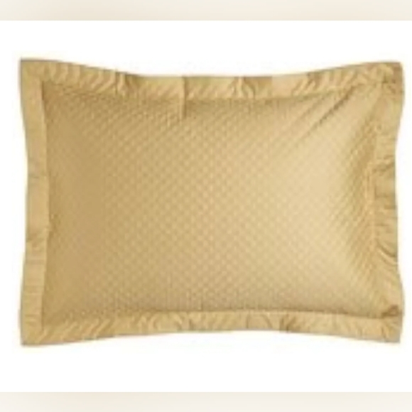 RALPH LAUREN Wyatt Cotton Standard Diamond Quilted Sham Bronze *PAIR* - Picture 1 of 9